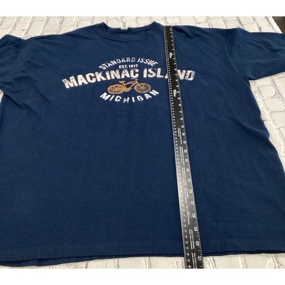 M&O Gold T-Shirt Men’s Size XXL Color Navy Mackinac Island Michigan Graphic Tee - Picture 5 of 5